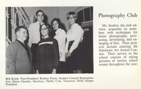 RPHS 1967 Yearbook  The Photography Club - we took all the candid shots in the yearbook!  